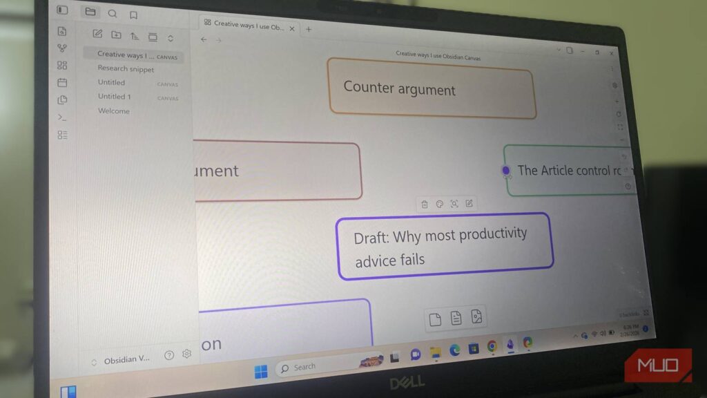 4 creative ways I use Obsidian Canvas that aren’t just flowcharts 4 creative ways I use Obsidian Canvas that aren’t just flowcharts