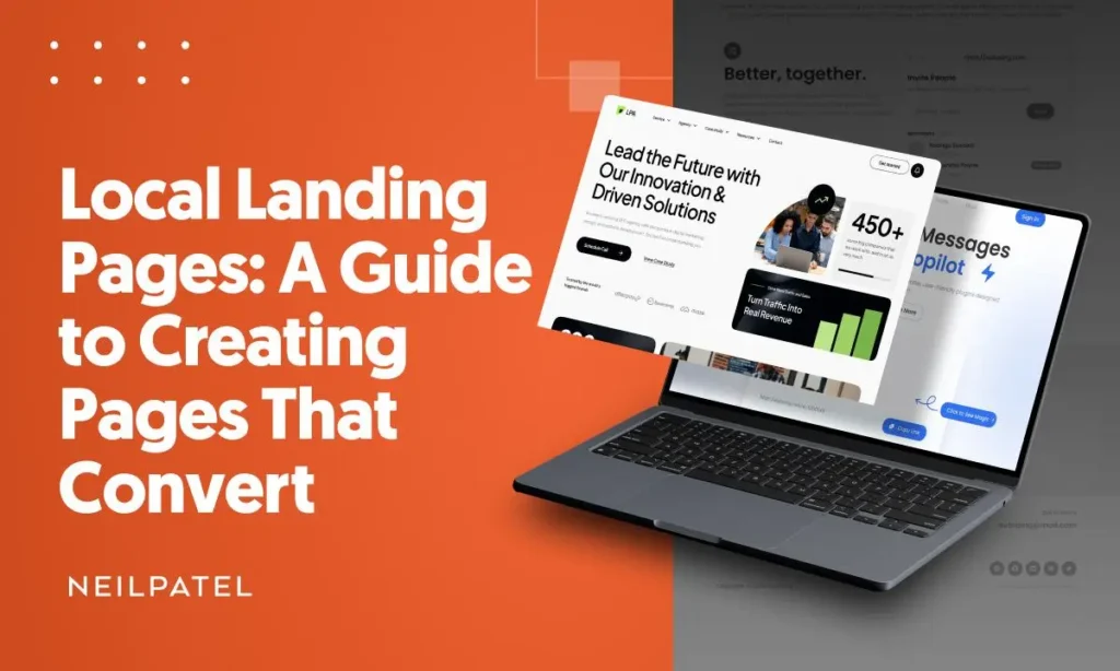 A Guide to Creating Pages That Converts A graphic that says Local Landing Pages: A Guide To Creating Pages That Convert