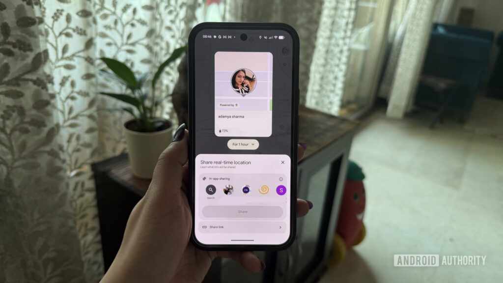 Google Find Hub Real Time Location Sharing