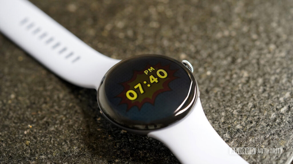 Pixel Watch 4 Pop Time Face AOD