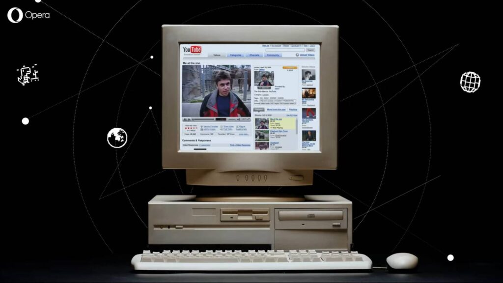 Opera's "Project Web Rewind" lets you explore the net like it's 1999