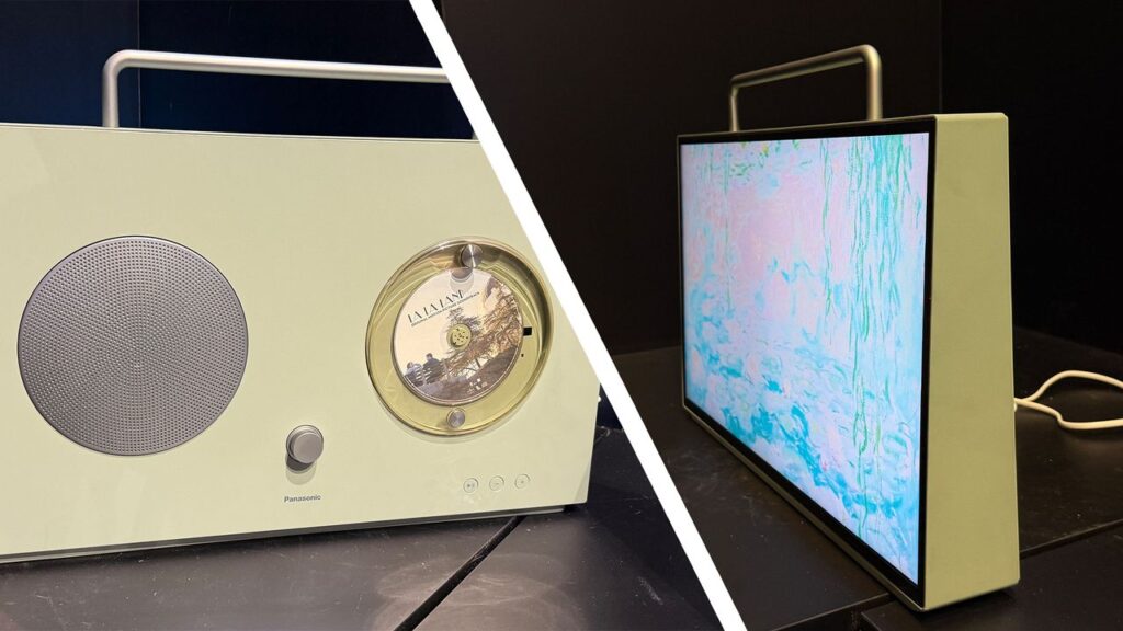 Panasonic combined a portable TV with a CD player, and I can’t help being totally charmed by it