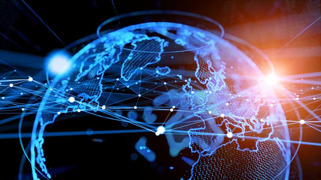 Starcloud prepares to launch AWS Outpost into space Image of digital globe, with connected data points