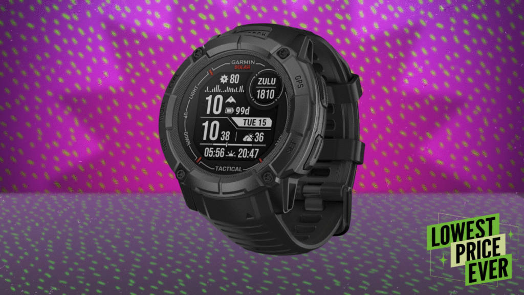 The Garmin Instinct Solar 2X Tactical Watch Is $200 Off Right Now