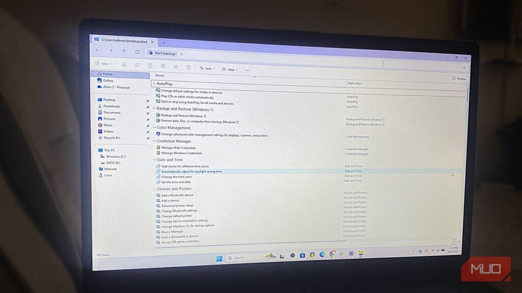 There's a secret God Mode folder in Windows that puts every setting in one place