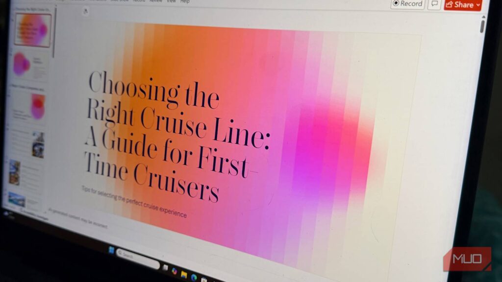 Copilot made my PowerPoint in minutes, but this is what made it look good