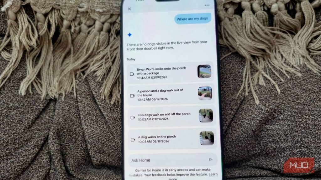 Google Home Premium and the first thing it did was tell me my dog was scratching the yard