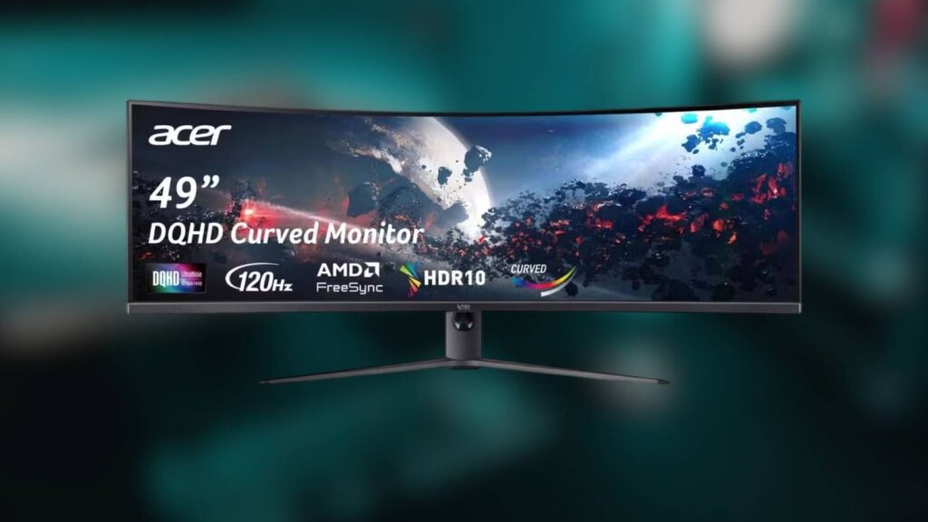 This 49-inch gaming monitor will get the job done without hurting your wallet too much