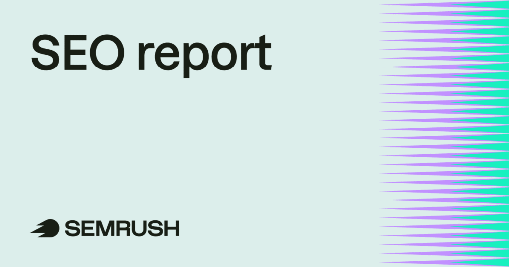 Traffic Summary slide in SEO report example