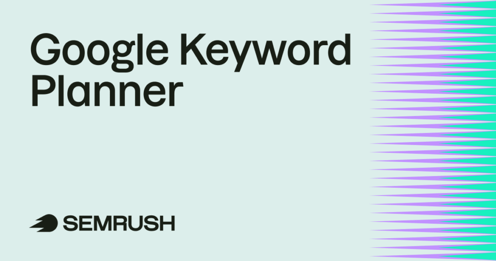 The "Tools" tab on Google Ads with "Keyword Planner" under "Planning" clicked.