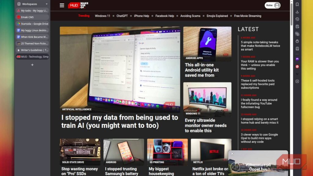I disabled five browser settings and my entire system felt faster