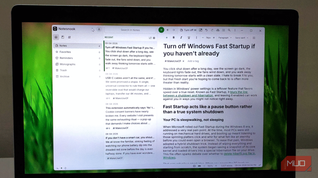I switched to this notes app for its built-in encryption and haven’t looked back I switched to this notes app for its built-in encryption and haven't looked back