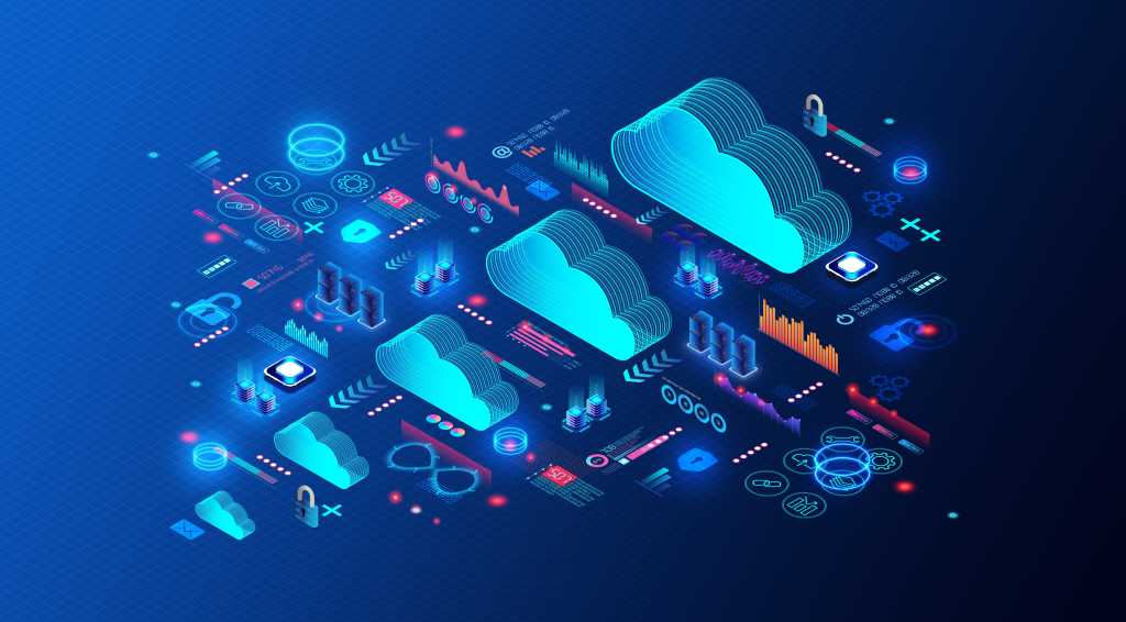 Neoclouds gain momentum in a supply-constrained world Cloud Hyperscaler Concept - Hyperscale Computing - Cloud Architecture that Scales with Increasing Demand - 3D Illustration