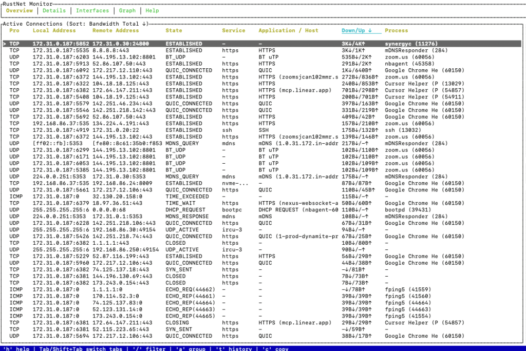 Real-Time Network Traffic Analysis Tool for Network Engineers