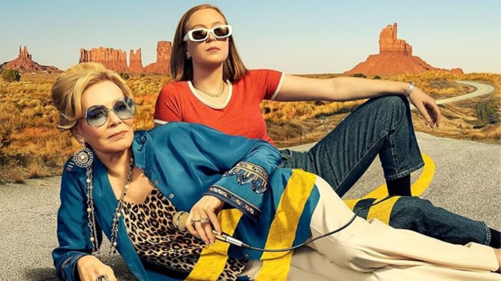 What is the release date for Hacks season 5 episode 1 on HBO Max? Jean Smart and Hannah Einbinder lay down in the middle of a desert road